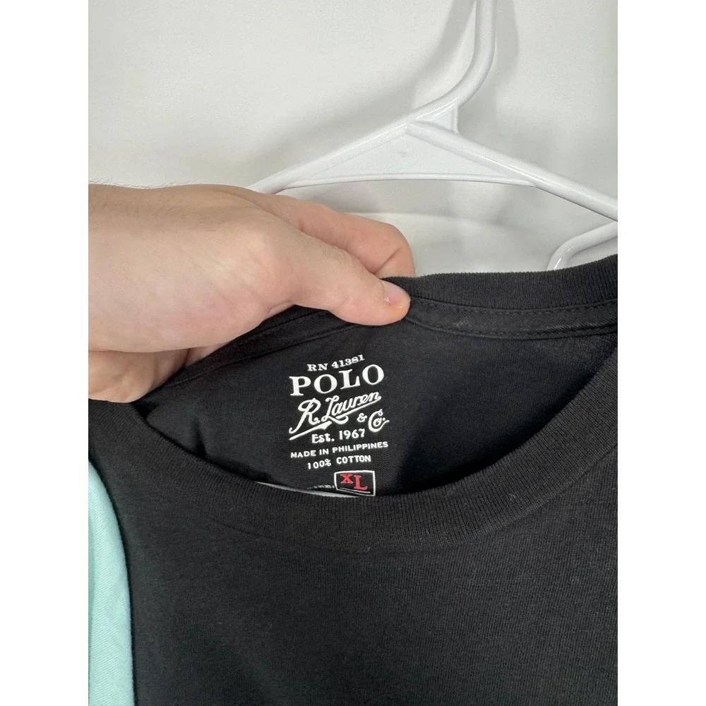 Lot Of 4 Polo Ralph Lauren T Shirt Tee Mens XL Graphic Short Sleeve Crewneck Tee